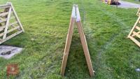2 X 7' WOODEN FIELD GATES - 4