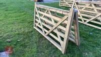 2 X 7' WOODEN FIELD GATES - 5