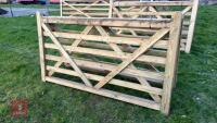 2 X 7' WOODEN FIELD GATES - 6