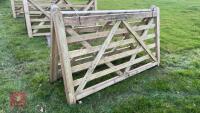 2 X 7' WOODEN FIELD GATES - 7