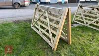 2 X 7' WOODEN FIELD GATES - 8