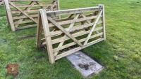2 X 7' WOODEN FIELD GATES