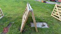 2 X 7' WOODEN FIELD GATES - 2