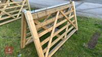 2 X 7' WOODEN FIELD GATES - 4