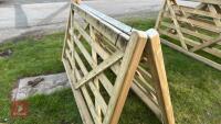 2 X 7' WOODEN FIELD GATES - 6