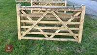 2 X 7' WOODEN FIELD GATES - 2
