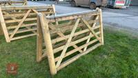 2 X 7' WOODEN FIELD GATES - 3