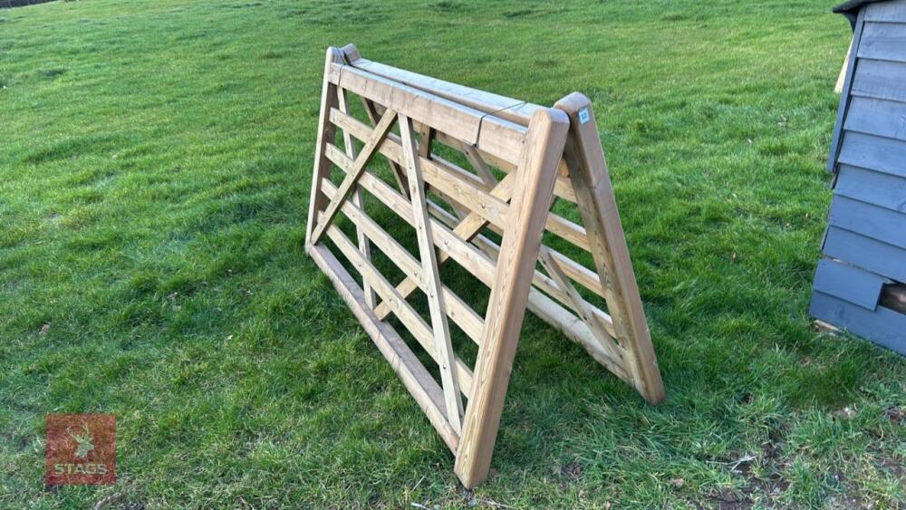 2 X 7' WOODEN FIELD GATES