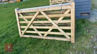 2 X 7' WOODEN FIELD GATES - 2