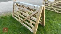 2 X 7' WOODEN FIELD GATES - 4