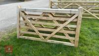 2 X 7' WOODEN FIELD GATES - 5