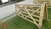 8' 10'' WOODEN FIELD GATE - 2