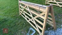 8' 10'' WOODEN FIELD GATE - 2