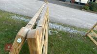 8' 10'' WOODEN FIELD GATE - 4