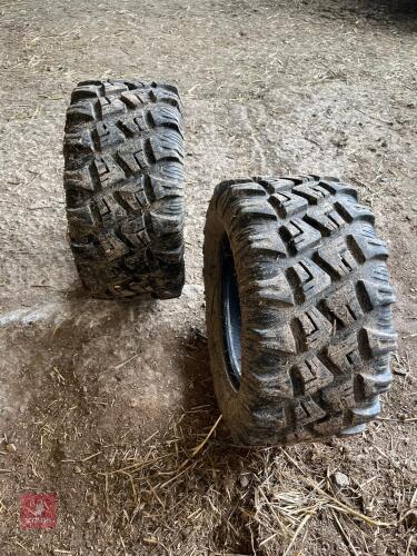 2 REAR UTV CARLISLE GATOR TYRES