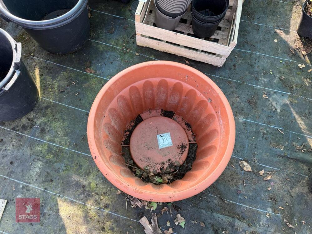 2 X LARGE PLANT TUBS