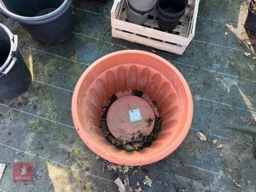 2 X LARGE PLANT TUBS