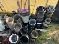 LARGE QTY OF MIXED PLANT POTS