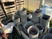 LARGE QTY OF MIXED PLANT POTS - 4
