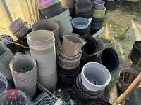 LARGE QTY OF MIXED PLANT POTS - 6