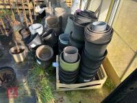 LARGE QTY OF MIXED PLANT POTS - 7