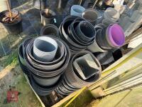 LARGE QTY OF MIXED PLANT POTS - 8