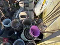LARGE QTY OF MIXED PLANT POTS - 9