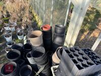 LARGE QTY OF MIXED PLANT POTS - 9
