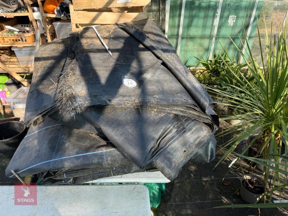 LARGE QTY OF GROUND SHEETS