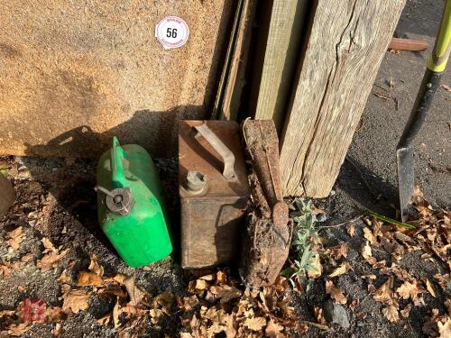 3 VINTAGE FUEL CANS (56)