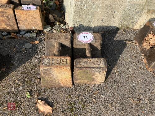 2 X 56LB WEIGHTS (71)
