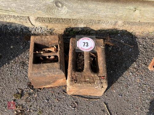 2 X 56LB WEIGHTS (73