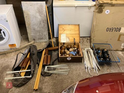 CROQUET & BOWLS SETS (190)