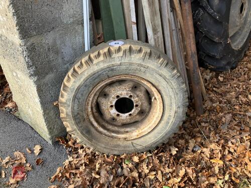 6 STUD WHEEL & TYRE (49)