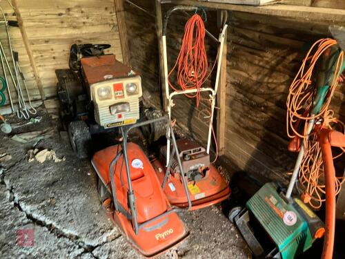 2 FLYMO LAWN MOWERS (163)