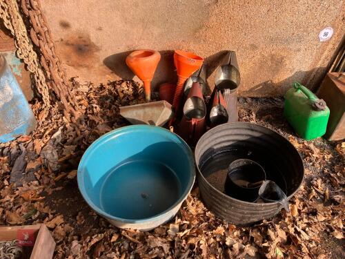 ASSORTED FUEL CANS (57)