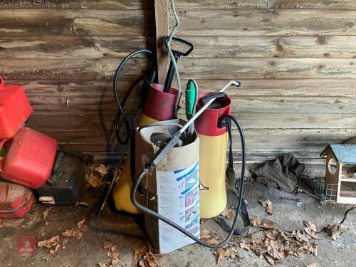 3 KNAPSACK SPRAYERS (160)