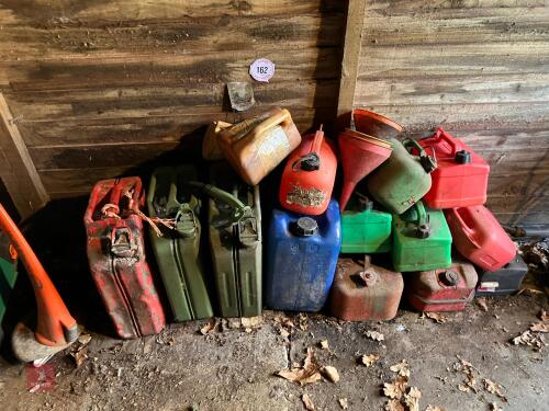 NUMEROUS FUEL CANS (162)