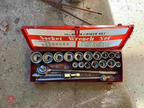 SILVERLINE 3/4'' DRIVE SOCKET SET (229)