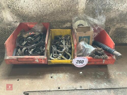 JUBILEE CLIPS, D-RINGS AND TIES (260)