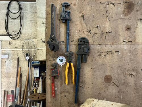 STILSONS, SPANNERS, GRIPS ETC (266)
