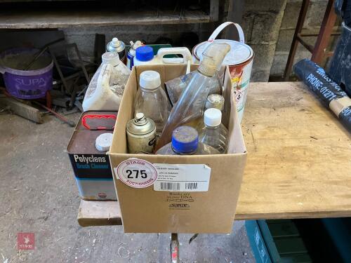 MIXED OILS, PAINTS AND TREATMENTS (275)