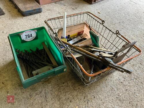BASKET OF DRILL BITS (284)