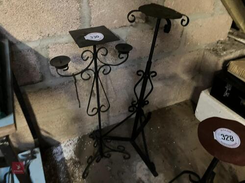 2 IRON STANDS (330)