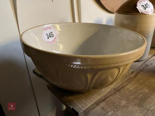 LARGE STONEWARE MIXING BOWL (346)