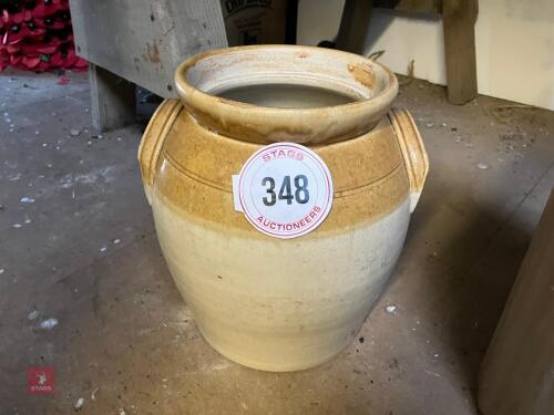 MEDIUM SIZE STONEWARE JAR (348)