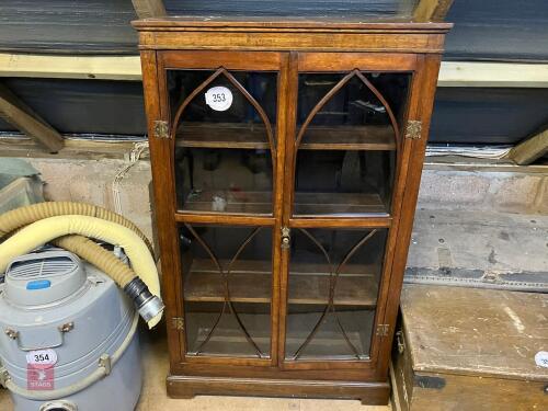 GLASS FRONTED DISPLAY CABINET (355)