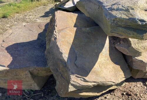 COLLECTION OF LARGE ROCKERY STONES