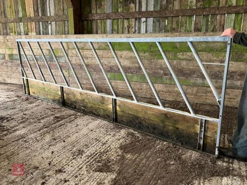 3 X 15' CATTLE FEED BARRIERS (2)