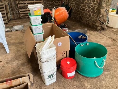 17 PLASTIC BUCKETS (82)